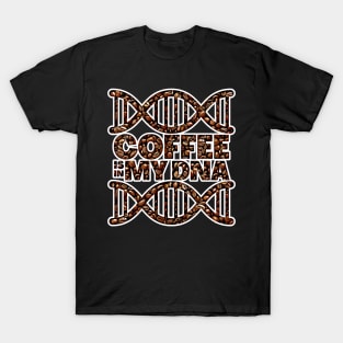 Coffee is in My DNA Coffee Beans Art T-Shirt